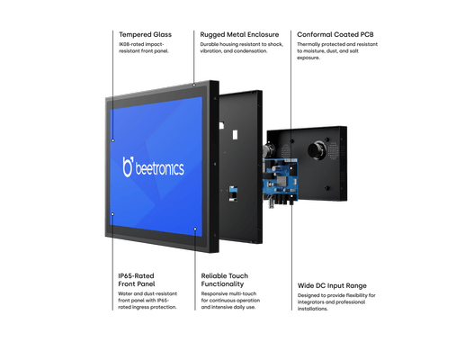 10 Inch Touchscreen Metaal (4:3)