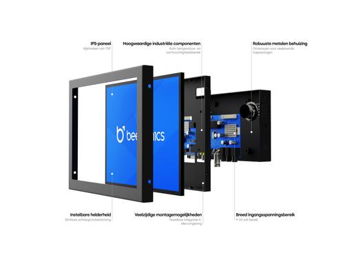 7 inch monitor metaal (4:3)