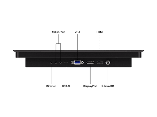 10 Inch Touchscreen Metaal (High-Brightness)