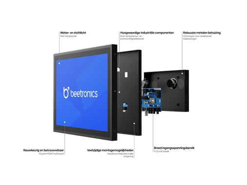 8 Inch Touchscreen Metaal (4:3)