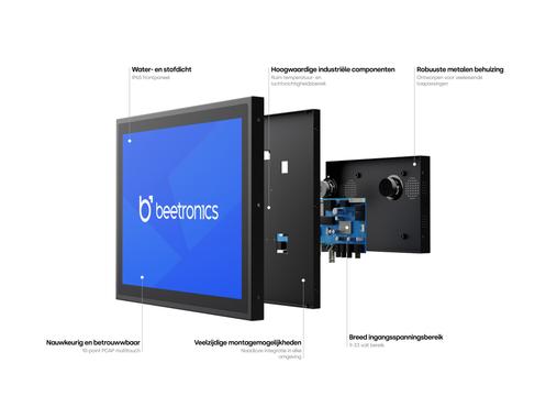 8 inch touchscreen metaal (4:3)