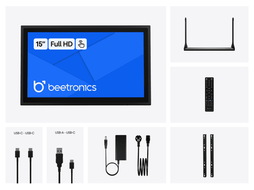 Écran Tactile 15 Pouces en Métal